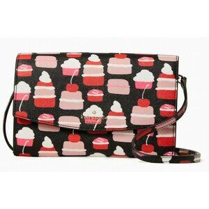 S Kate Spade Winni Crossbody Mini Pastries Saffiano WLR00064 Brown NWT $239